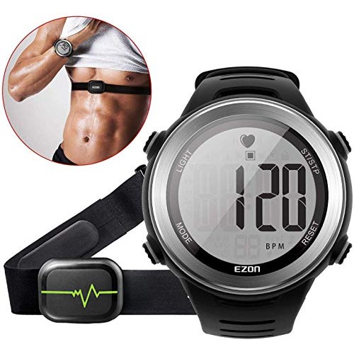 EZON Heart Rate Monitor and Chest Strap,Exercise Heart Rate Monitor,Sports Wa...
