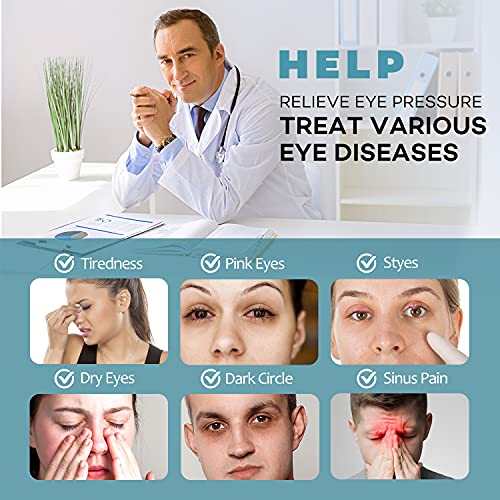 Heated Eye Mask for Dry Eyes, Stress Relief Sleep Mask for Men Women,Warm Com...