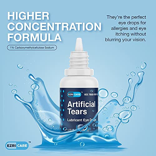 2 PK Artificial Tears Eye Drops for Dry Eyes - Extra Strong Moisturizing Lubr...