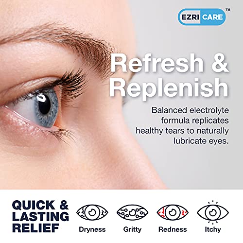 2 PK Artificial Tears Eye Drops for Dry Eyes - Extra Strong Moisturizing Lubr...