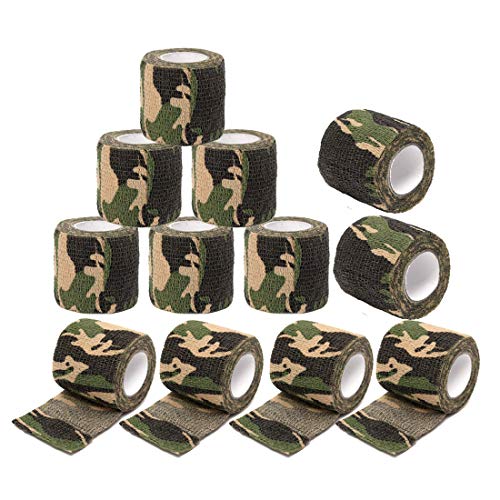 EZTAT2 12 Pcs Disposable Tattoo Grip Cover Wraps Self-Adhesive Bandages Handl...