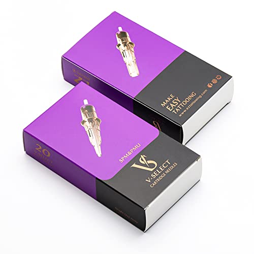 EZTAT2 V Select Tattoo Cartridge Needles Round Shader 0803RS Pmu Smp Microbla...