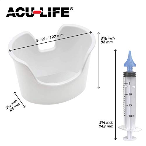 Acu-Life Ear and Ear Wax Cleaner for Humans Includes Syringe with Tri-Stream ...