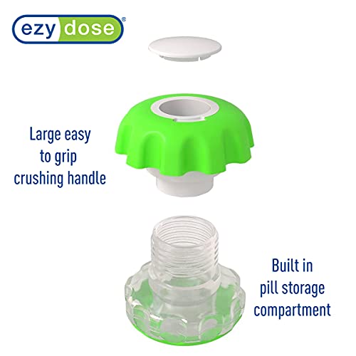 EZY DOSE Crush Pill Crusher & Grinder, Crushes Vitamins Tablets, Assorted Col...