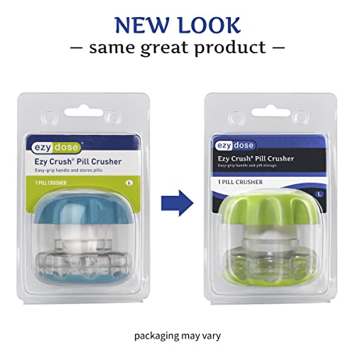 EZY DOSE Crush Pill Crusher & Grinder, Crushes Vitamins Tablets, Assorted Col...