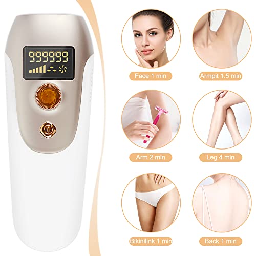 EzyGenix IPL Hair Removal for Women 999,999 Flashes Permanent Hair Removal De...