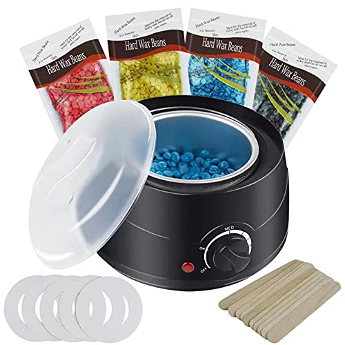 EzyGenix Wax Warmer, Hair Removal Waxing Kit, Target for Facial Bikini Area A...