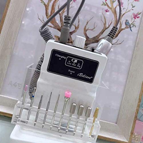 F Fityle 13 Holes Nail Drill Bits Holder Stand Displayer Organizer Manicure T...