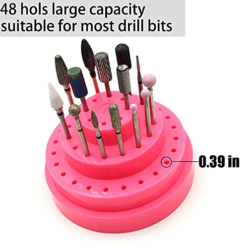 FA FIGHTART Large Dust Proof Nail Drill Bit Holder Big Acrylic Nail Drill Bit...