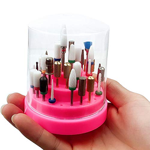 FA FIGHTART Large Dust Proof Nail Drill Bit Holder Big Acrylic Nail Drill Bit...