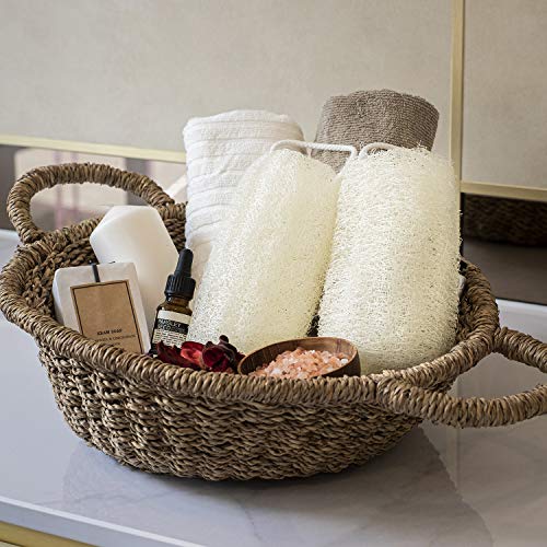 FAAY 4 Pcs Premium Natural Exfoliating Loofah Sponge: 6" Eco-friendly Unbleac...