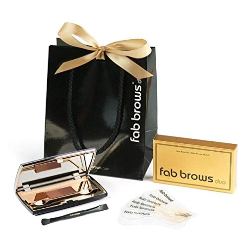 Fab Brows Duo Eyebrow Kit - Light / Medium Brown Makeup Kits Eye Brow Stencil...