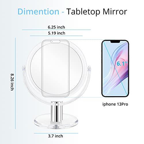 Fabuday Magnifying Makeup Mirror Double Sided, 1X 10X Magnification Mirror, T...