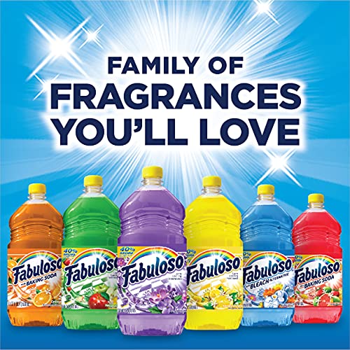 Fabuloso All Purpose Cleaner, Lavender, Bathroom Cleaner, Toilet Cleaner, Flo...