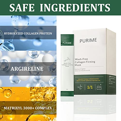 Korean Collagen Firming Mask, Wash-Free Collagen Firming Sleeping Mask Skin C...