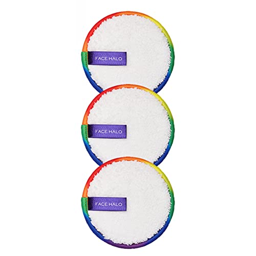 Face Halo | Reusable Makeup Remover Pads, Round Makeup Remover Pads for Heavy...