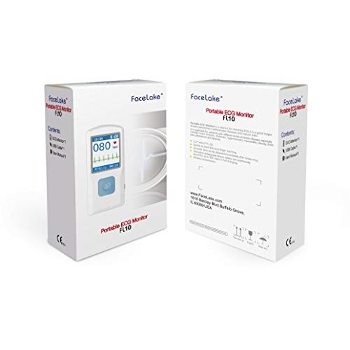 Facelake FL10 Portable ECG/EKG Monitor with Bluetooth for iOS and Android