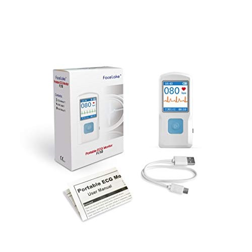 Facelake FL10 Portable ECG/EKG Monitor with Bluetooth for iOS and Android