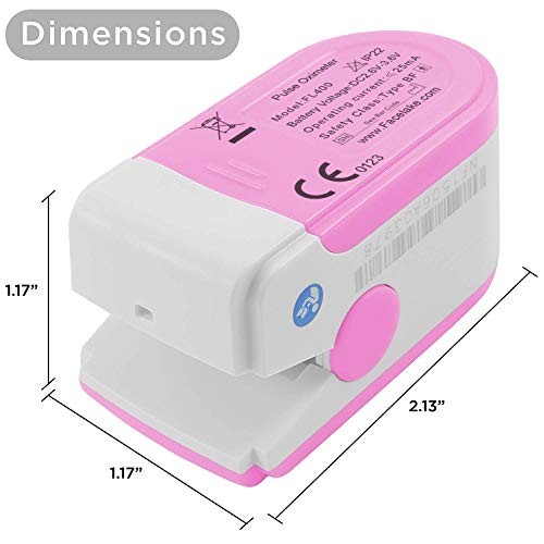 Facelake ® FL400P Pulse Oximeter with Carrying Case, Batteries, Neck/Wrist Co...