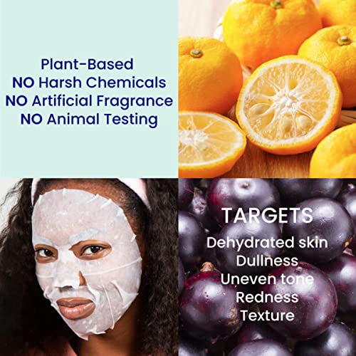 Everyday Set of 8 Sheet Masks (8 Pack Bundle) - Hydrating Essence Korean Shee...