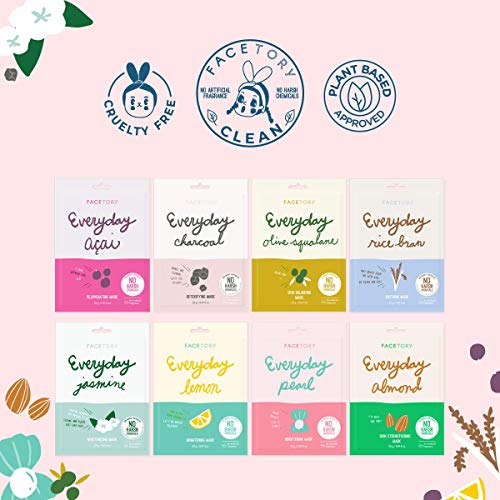 FaceTory 19 Facial Sheet Mask Collection - Korean Skin Care Sheet Mask Pack o...