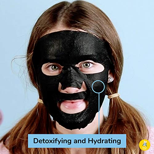 FaceTory Let's Talk, Detox Purifying Sheet Mask with Charcoal and Volcanic As...