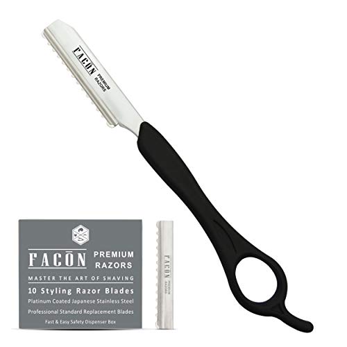 Facón Professional Hair Styling Thinning Texturizing Cutting Feather Razor + ...