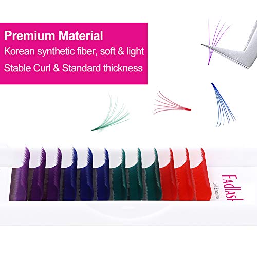 Volume Lash Extensions D Curl 0.07 17mm Easy Fanning Volume Lashes Color Eyel...