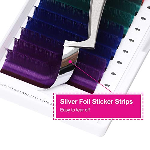 Volume Lash Extensions D Curl 0.07 17mm Easy Fanning Volume Lashes Color Eyel...