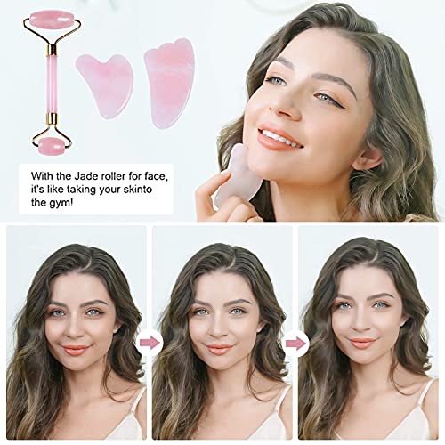 Gua Sha Facial Tools, Eliminates Wrinkles Massager Kit, Beauty Skin Care Anti...