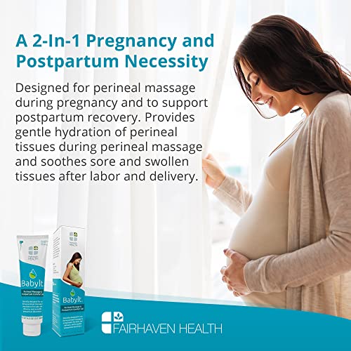 Fairhaven Health BabyIt Perineal Massage & Postpartum Comfort Recovery Gel, P...