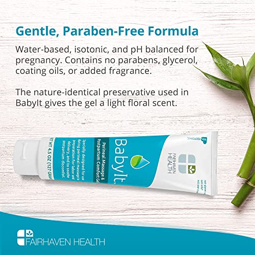 Fairhaven Health BabyIt Perineal Massage & Postpartum Comfort Recovery Gel, P...