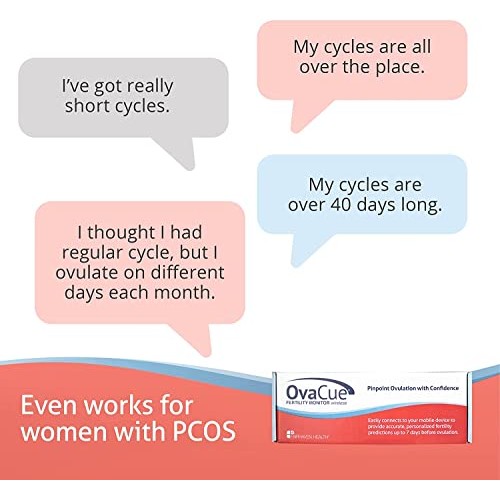 OvaCue Wireless Fertility Monitor for Women, Smart at-Home Ovulation Tracker ...
