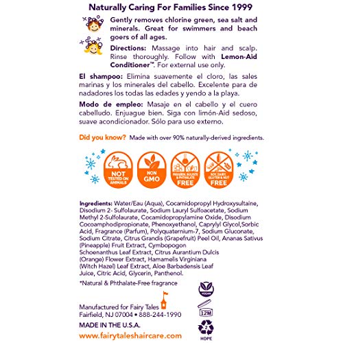 Fairy Tales Swim Shampoo for Kids - 12 oz | Made with Natural Ingredients in ...