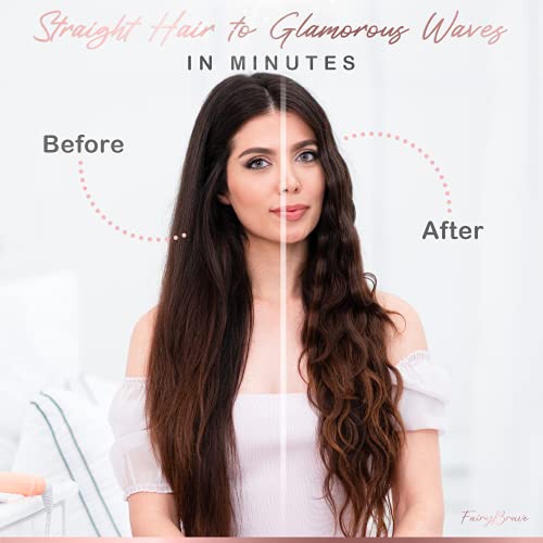 Large 3 Barrel Curling Iron, Triple Hair Waver & Crimper Wand for Beach Waves...