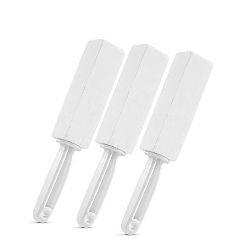 3 Pack Pumice Stone Toilet Bowl Clean Brush with Handle, Remove Toilet Bowl H...