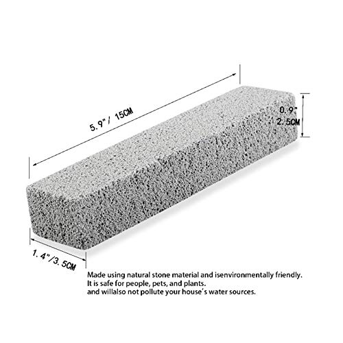 6 Pack Pumice Stone Toilet Bowl Clean Brush, Remove Toilet Bowl Hard Water Ri...