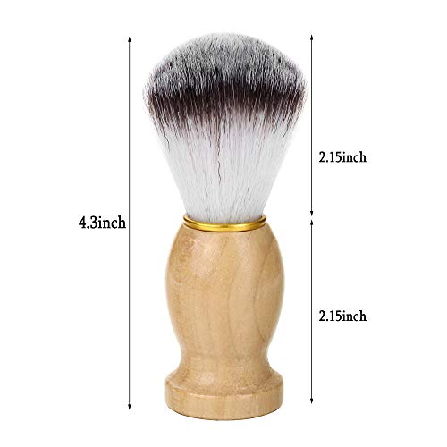 Faleto Stainless Steel Shaving Brush Stand Holder and Soap Bowl Mug Set for S...