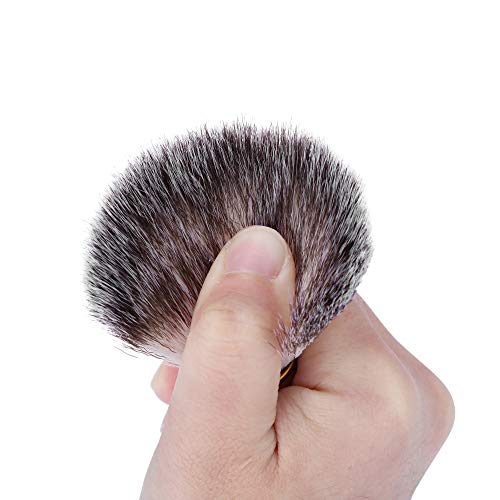 Faleto Stainless Steel Shaving Brush Stand Holder and Soap Bowl Mug Set for S...