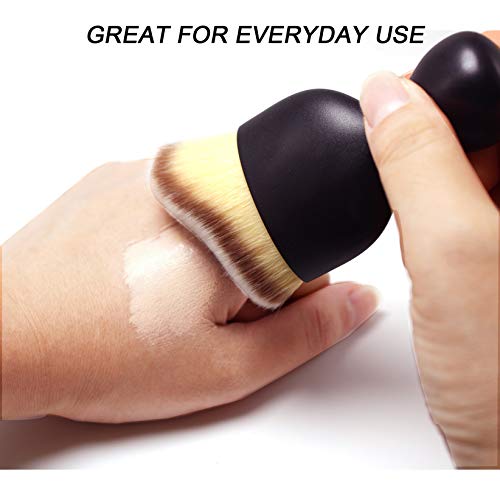 Falliny Foundation Makeup Brush, Flat Kabuki Travel Foundation Brush for Blen...