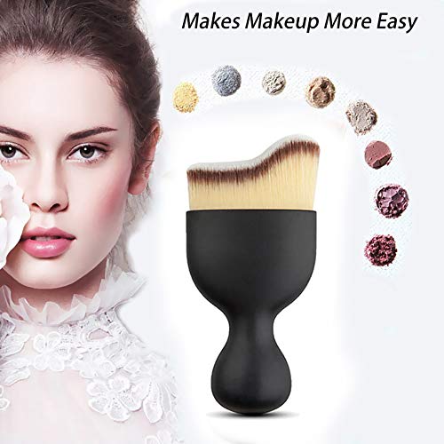 Falliny Foundation Makeup Brush, Flat Kabuki Travel Foundation Brush for Blen...