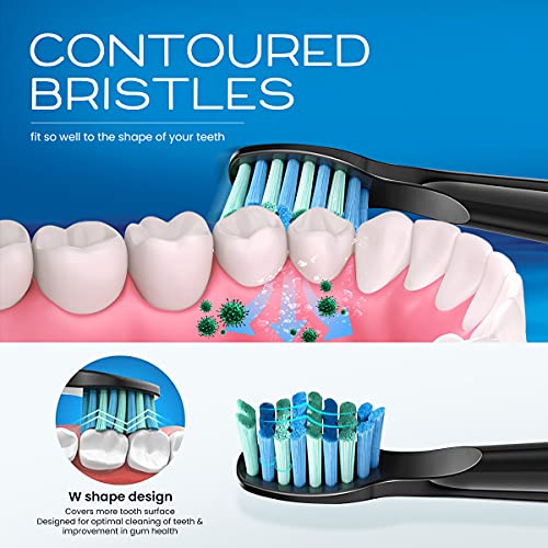 10 Pack Toothbrush Heads, Electric Toothbrush Replacement Heads Compatible wi...