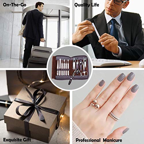 Manicure Set, FAMILIFE Nail Clippers Set Professional Manicure Kit 11 in 1 St...