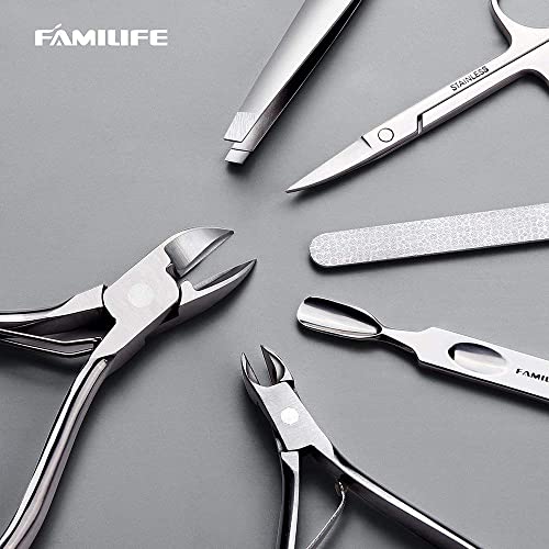 Manicure Set, FAMILIFE Nail Clippers Set Professional Manicure Kit 11 in 1 St...