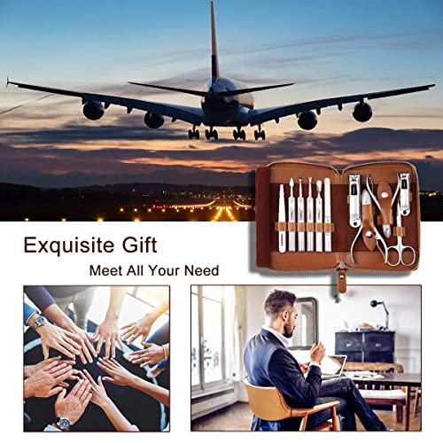 Manicure Set, FAMILIFE Professional Manicure Kit Nail Clippers Set 11 in 1 St...