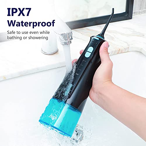 Water Flosser for Teeth, Cordless Professional Dental Oral Irrigator with 3 M...