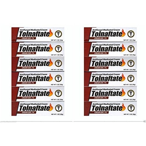 Lot of 12 Tolnaftate 1% athletes foot cream anti-fungal Medicated - 1 oz each