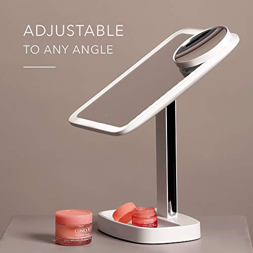 Fancii LED Makeup Vanity Mirror with 3 Light Setting and 15x Magnifying Mirro...