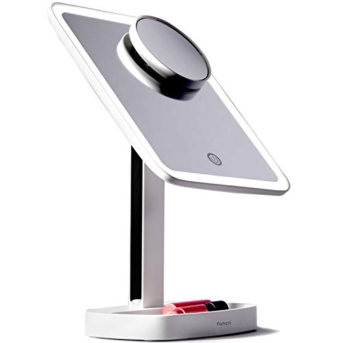 Fancii LED Makeup Vanity Mirror with 3 Light Setting and 15x Magnifying Mirro...