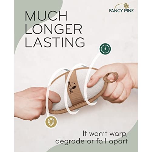 Fancy Pine Loofah Sponge - Natural Exfoliating Loofah Body Scrubber - Durable...